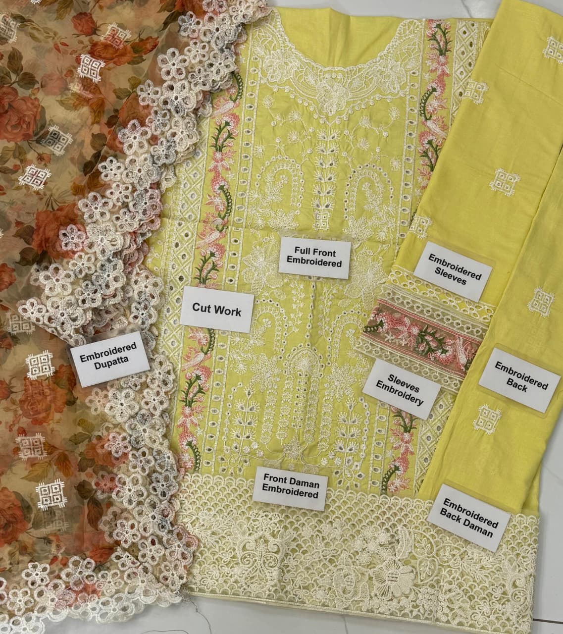 MAHNUR DAISY 24AB Chikankari Suit