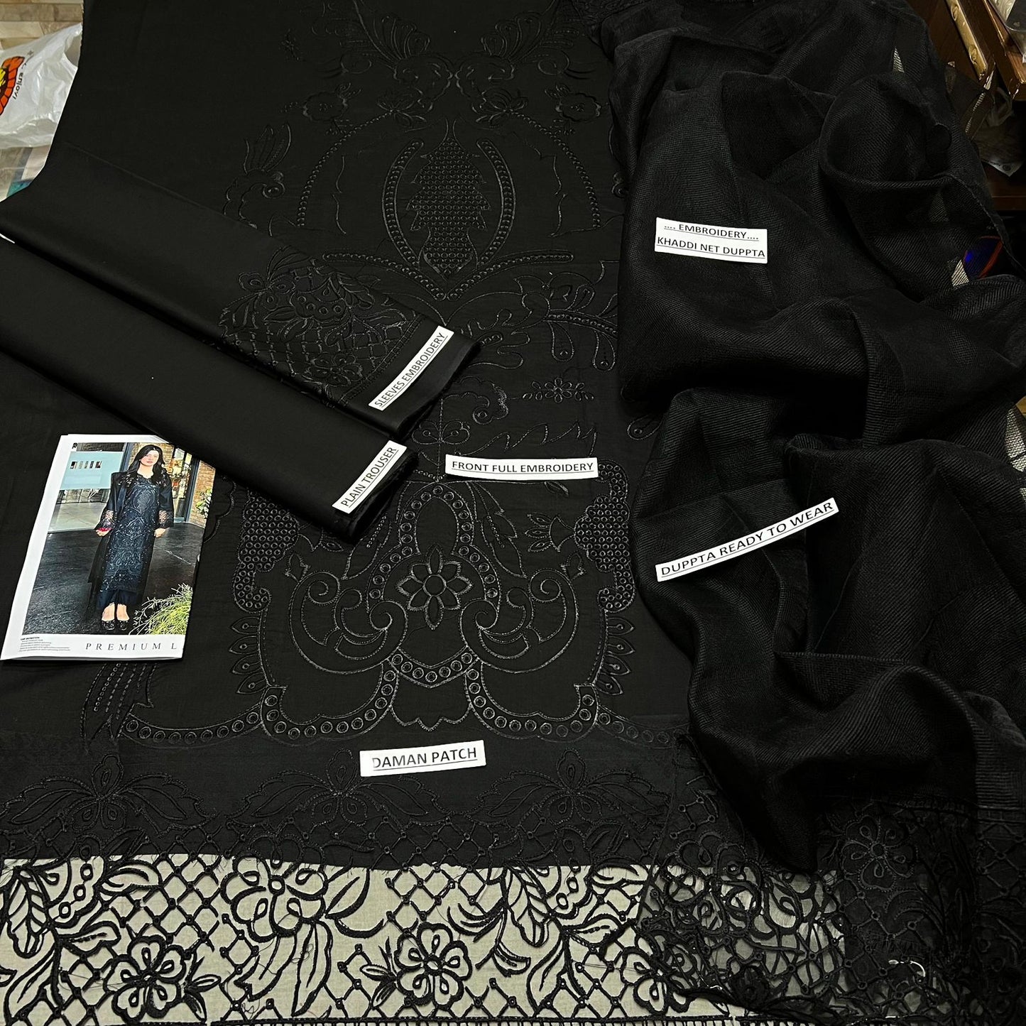 LAAM Signature Embroidered Lawn