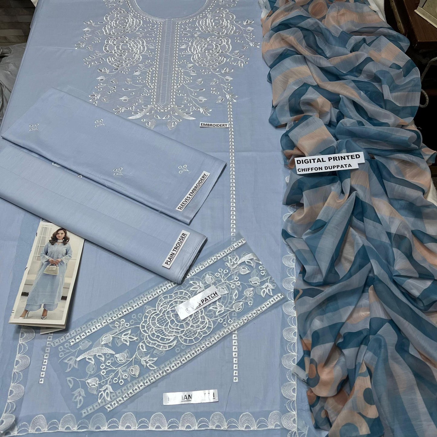 FARASHA Premium Embroidered Lawn
