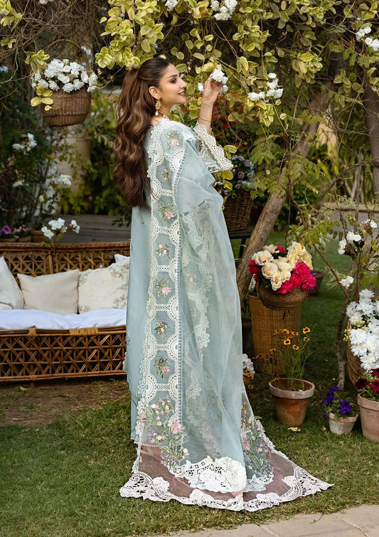 ELAF Chikankari Cotton Unstitched 3 Piece Suit with Khaddi Net Dupatta