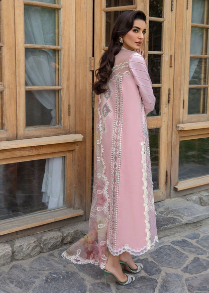 Crimson Luxury Lawn Unstitched 3 Piece Suit with Heavy Chikankari Embroidery & Khaddi Net Dupatta