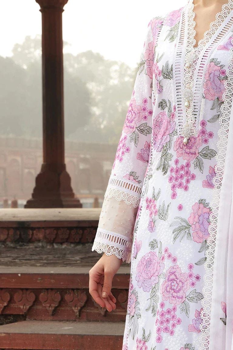 Breeze Summer Lawn Premium Embroidered 3 Piece Suit with Chiffon Dupatta