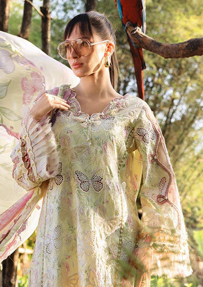 MARIA.B Premium 3PC Lawn & Chiffon Suit