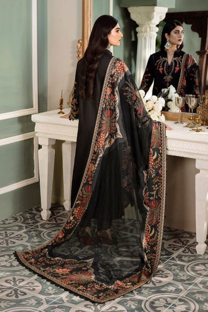 MARIA B Sateen Lawn Premium 3PC Embroidered Suit