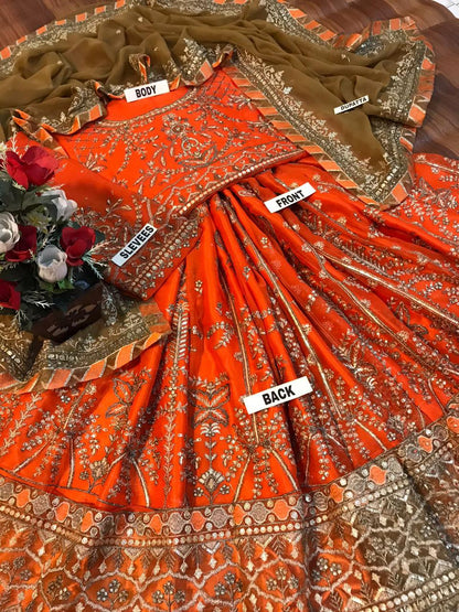 MAHNUR | The Royal Asim Jofa Inspired Luxury Chiffon Frock
