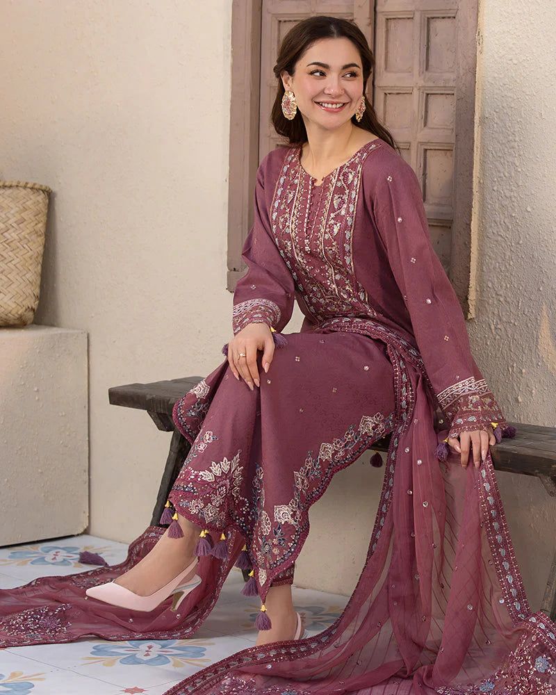 JADE Premium 3PC Embroidered Lawn Suit