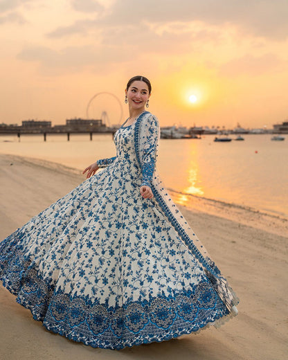 Faiza Saqlain Premium Fully Embroidered Lawn 3 Piece Suit with Organza Dupatta
