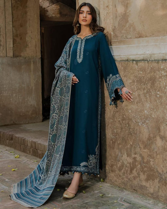 IZEL Lawn 3PC Suit Heavy Embroidery