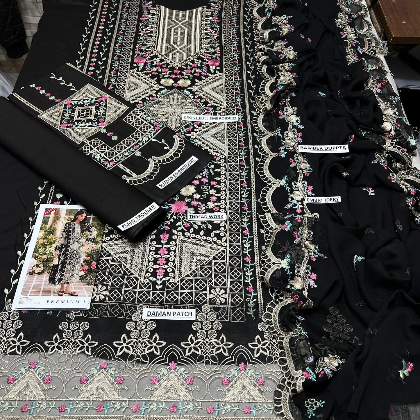LAAM Premium Lawn Luxury Embroidered 3PCs