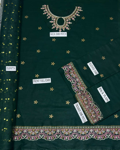 Embroidered Lawn Wear 3PCs Suit
