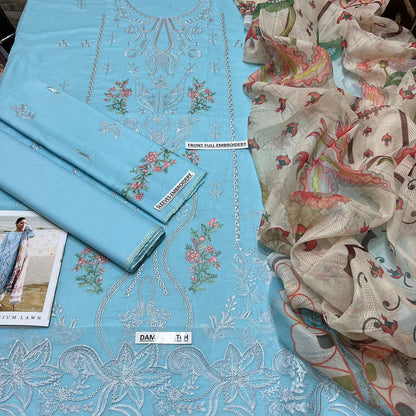 ALAMKAR Premium Lawn Cotton 3Pcs