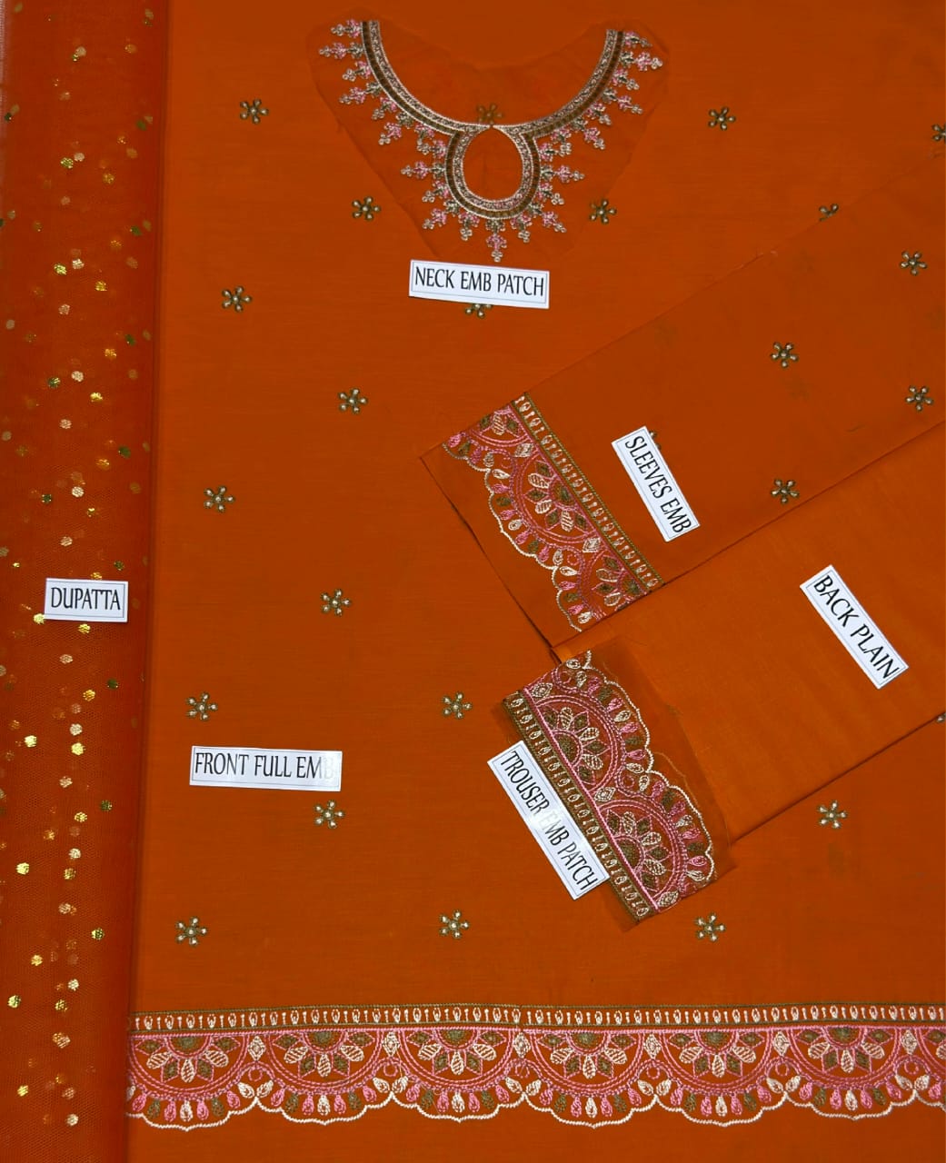 Embroidered Lawn Wear 3PCs Suit