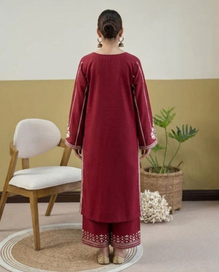 Premium Embroidered Lawn 2PC Suit