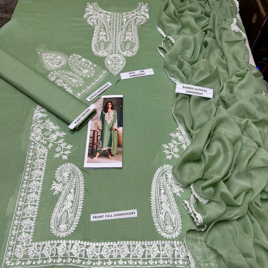 (UNSTITCHED) Aleena Amir Luxury Lawn 3PC