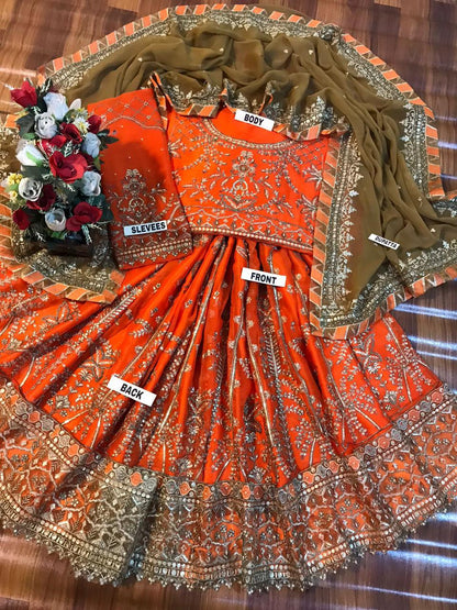 MAHNUR | The Royal Asim Jofa Inspired Luxury Chiffon Frock