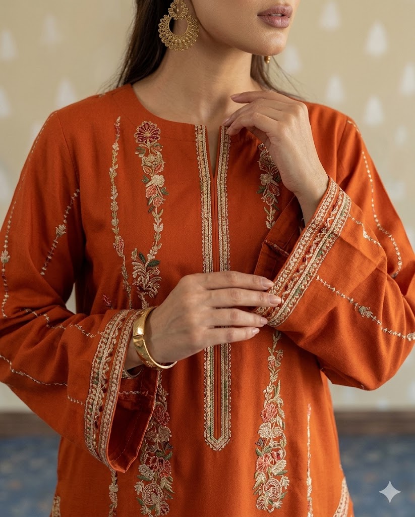 Elegant Lawn 2-Piece Unstitched Suit