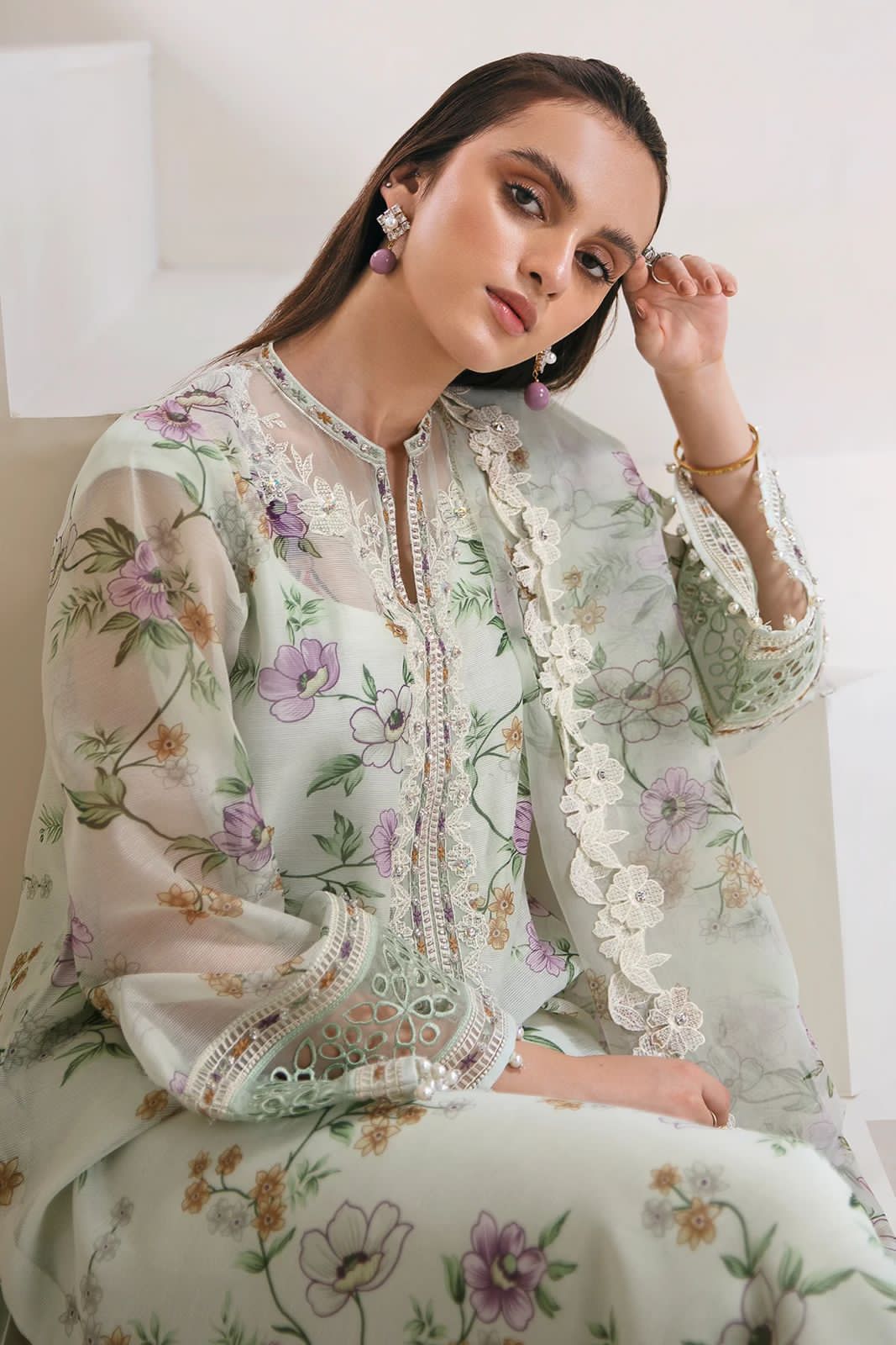 BAROQUE Premium 3PC Cotton Net Suit