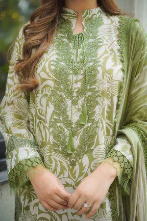 Aneela’s Premium 3PC Lawn & Chiffon Suit