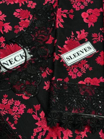 ANEELA’S Replica Lawn Embroidered 3PC