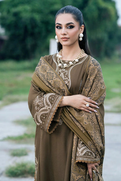 IZEL Premium Lawn 3PC Suit Slub Voil Dupatta Embroidered Dress