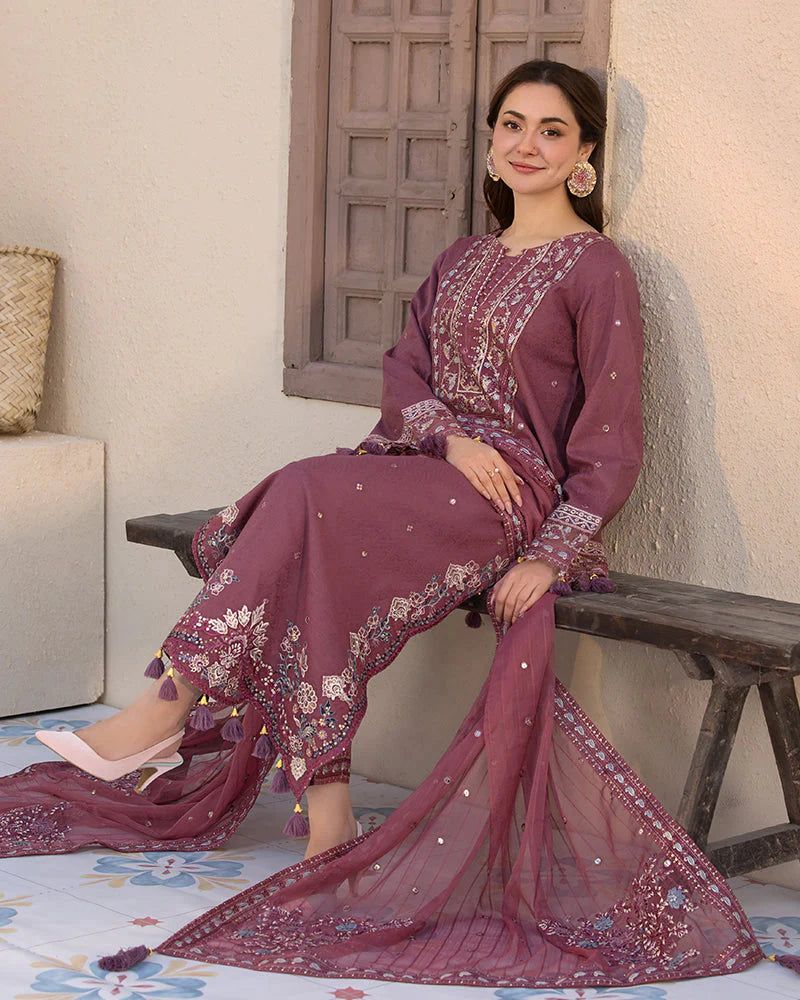 JADE Premium 3PC Embroidered Lawn Suit
