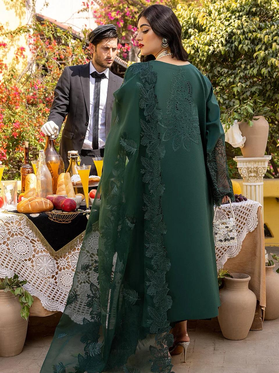 Bin Ilyas Lawn Embroidered 3PC
