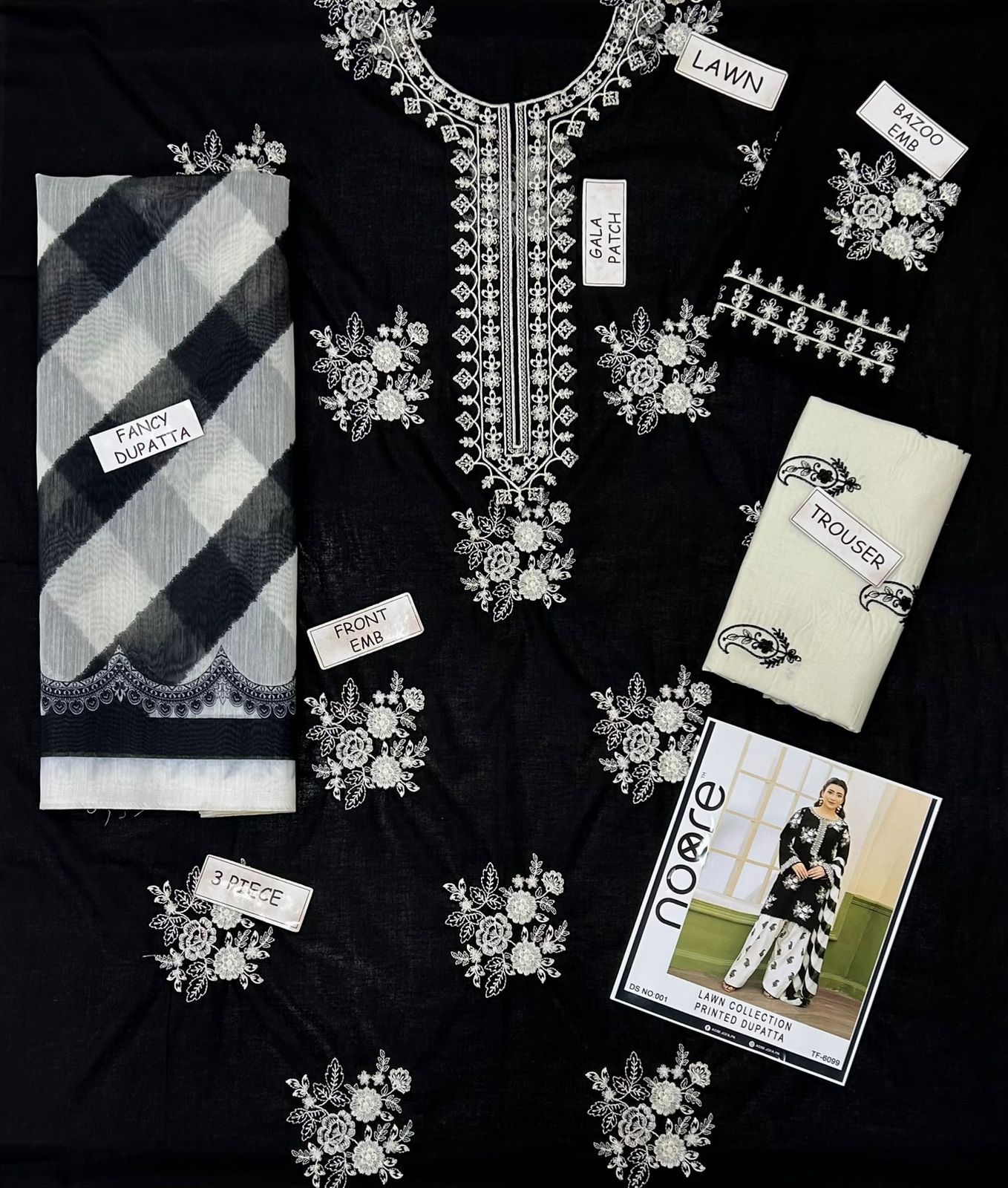 Noore Premium 3PC Lawn Suit