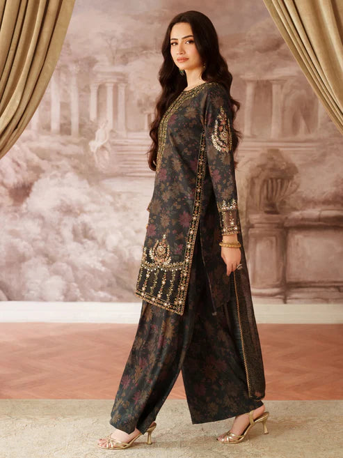 Mohagni Premium Unstitched 3 Piece Suit with 9MM Chiffon Dupatta