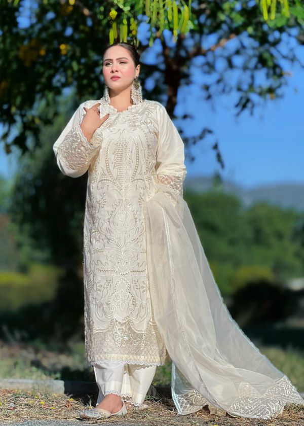 LAAM Premium Embroidered Lawn Suit