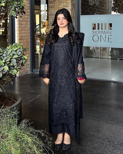 LAAM Signature Embroidered Lawn