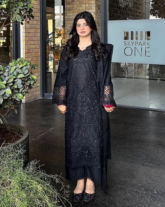 LAAM Signature Embroidered Lawn