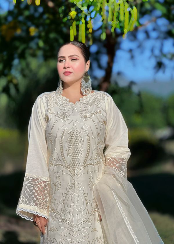 LAAM Premium Embroidered Lawn Suit