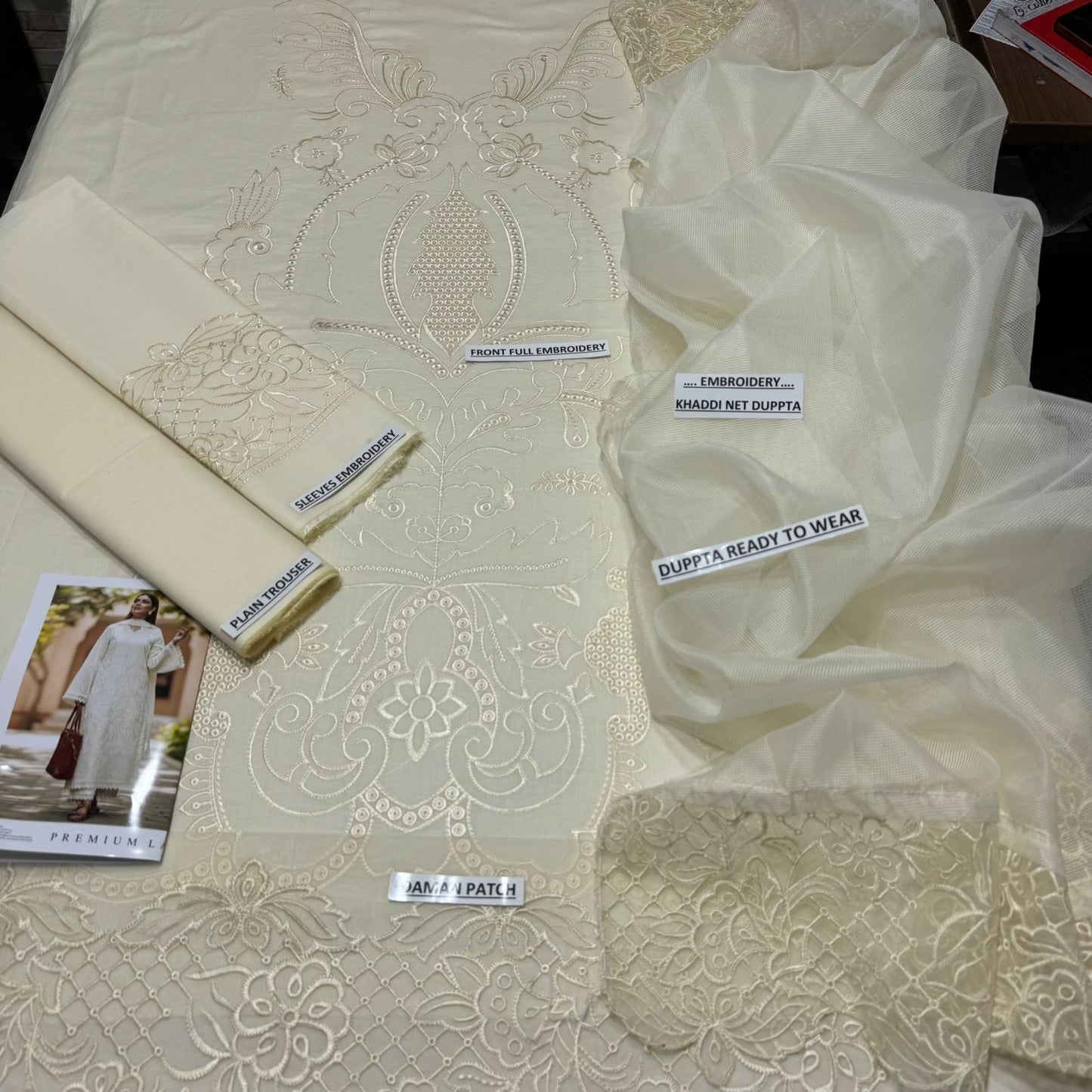 LAAM Premium Embroidered Lawn Suit