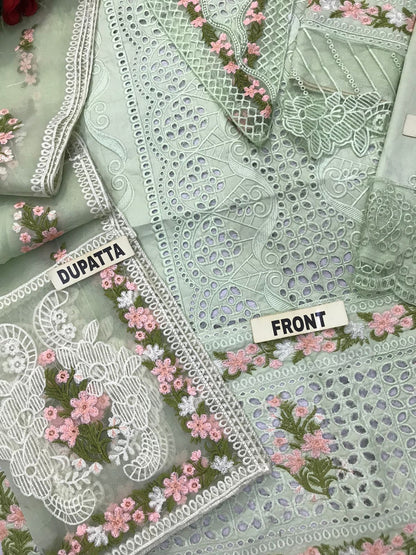 Adan Libas Chikankari Lawn Suit