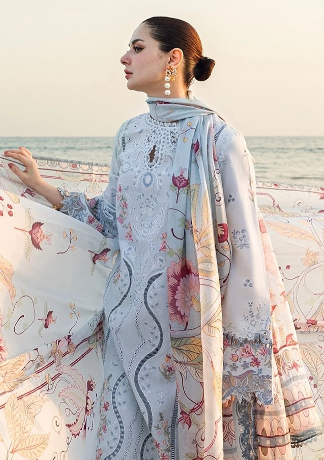 ALAMKAR Premium Lawn Cotton 3Pcs