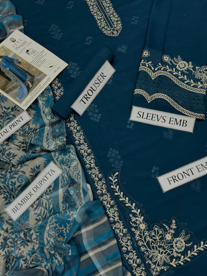 IZEL Lawn 3PC Suit Heavy Embroidery