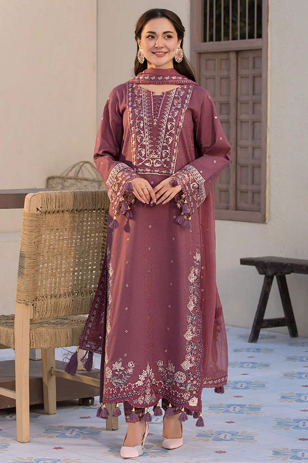 JADE Premium 3PC Embroidered Lawn Suit