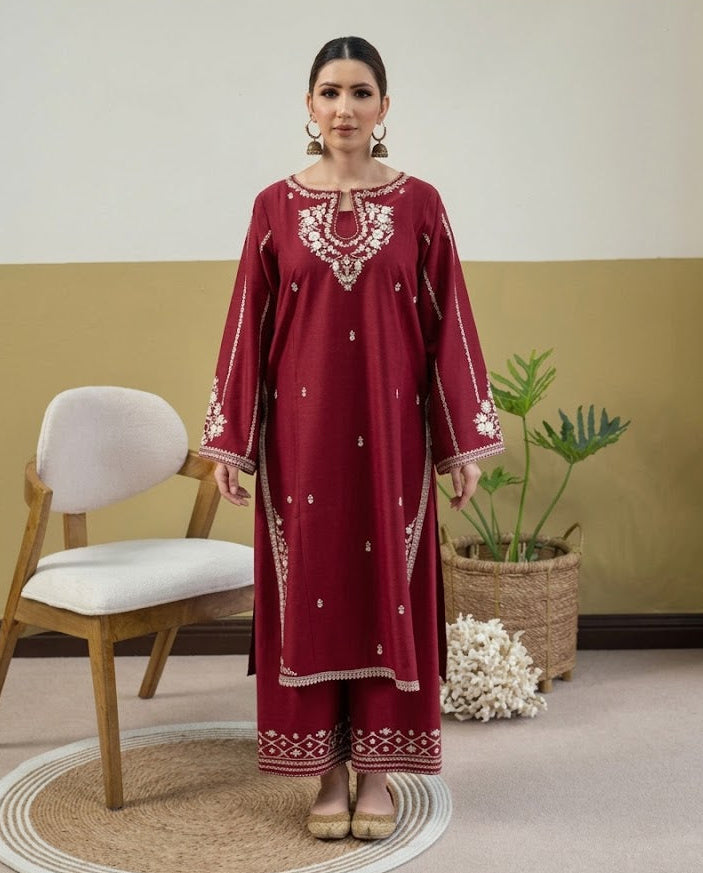 Premium Embroidered Lawn 2PC Suit