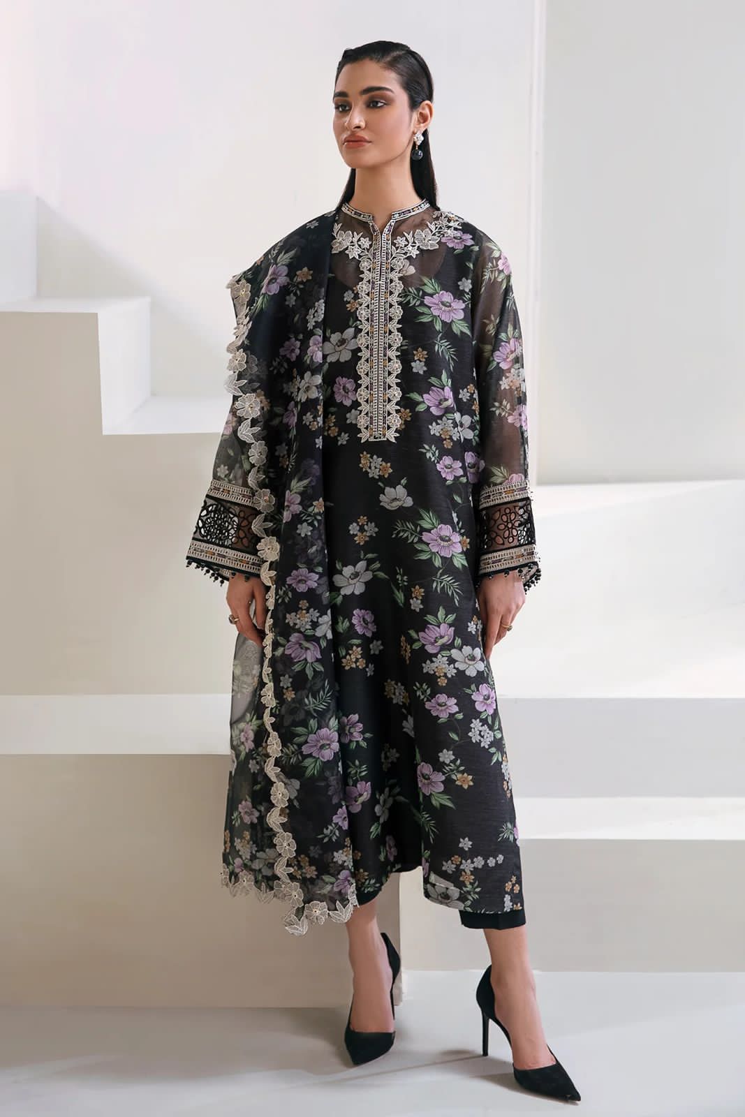 BAROQUE Premium 3PC Cotton Net Suit