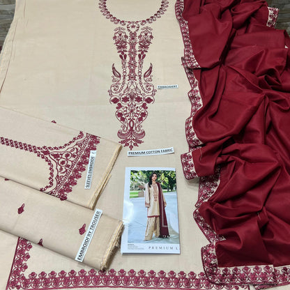 BAROQUE Lawn Cotton 3PCS
