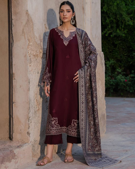 IZEL Embroidered Lawn Premium 3PC Suit