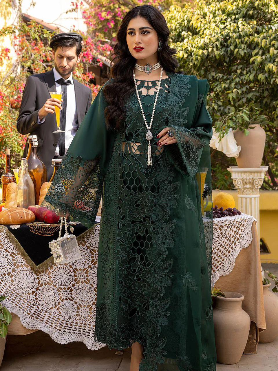 Bin Ilyas Lawn Embroidered 3PC