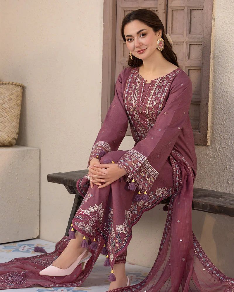 JADE Premium 3PC Embroidered Lawn Suit