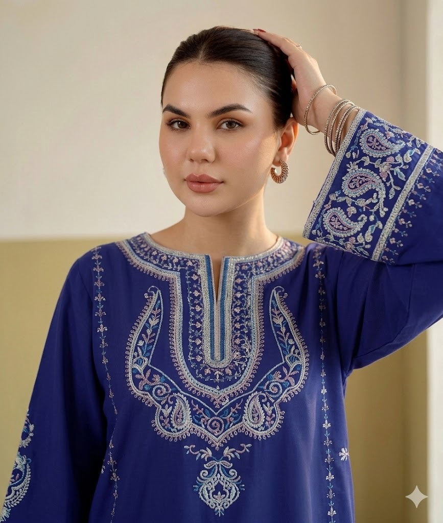 URGE Premium Lawn 2 Piece Fully Embroidered Suit with Matching Trouser