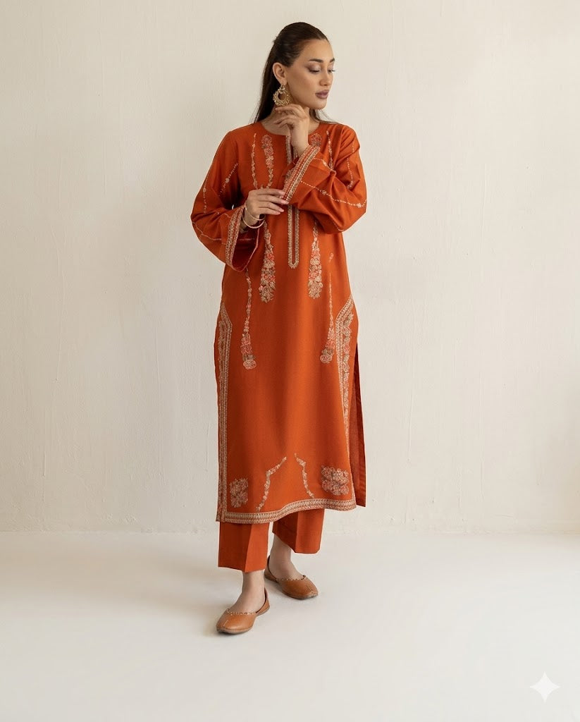 Elegant Lawn 2-Piece Unstitched Suit