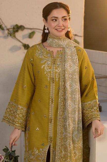 Qalamqar Premium Lawn Embroidered 3PC Suit