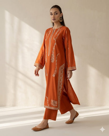 Elegant Lawn 2-Piece Unstitched Suit